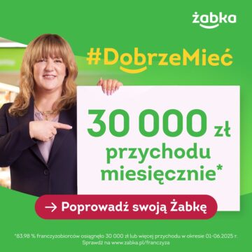 Blisko 84 proc. franczyzobiorców Żabki z przychodem 30 tys. zł lub więcej